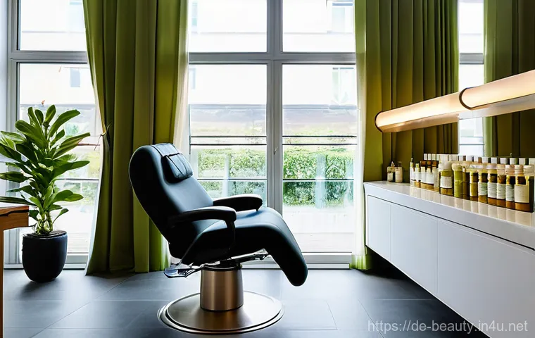 미용사 현직자가 알려주는 필드 경험 - **Expert Craftsmanship: Balayage Trend Adaptation**
    A dynamic scene within a chic and contempora...